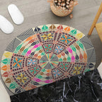 Round Geometric Area Mat | Kelmera