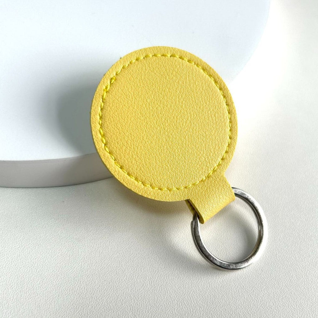 Round Leather Keyring | Kelmera