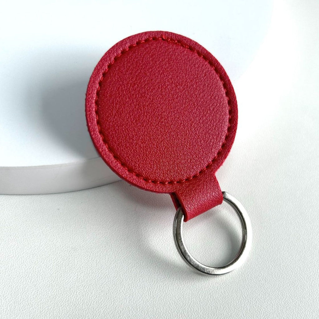 Round Leather Keyring | Kelmera