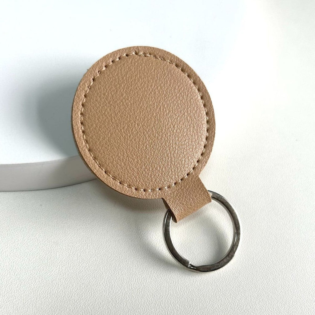 Round Leather Keyring | Kelmera