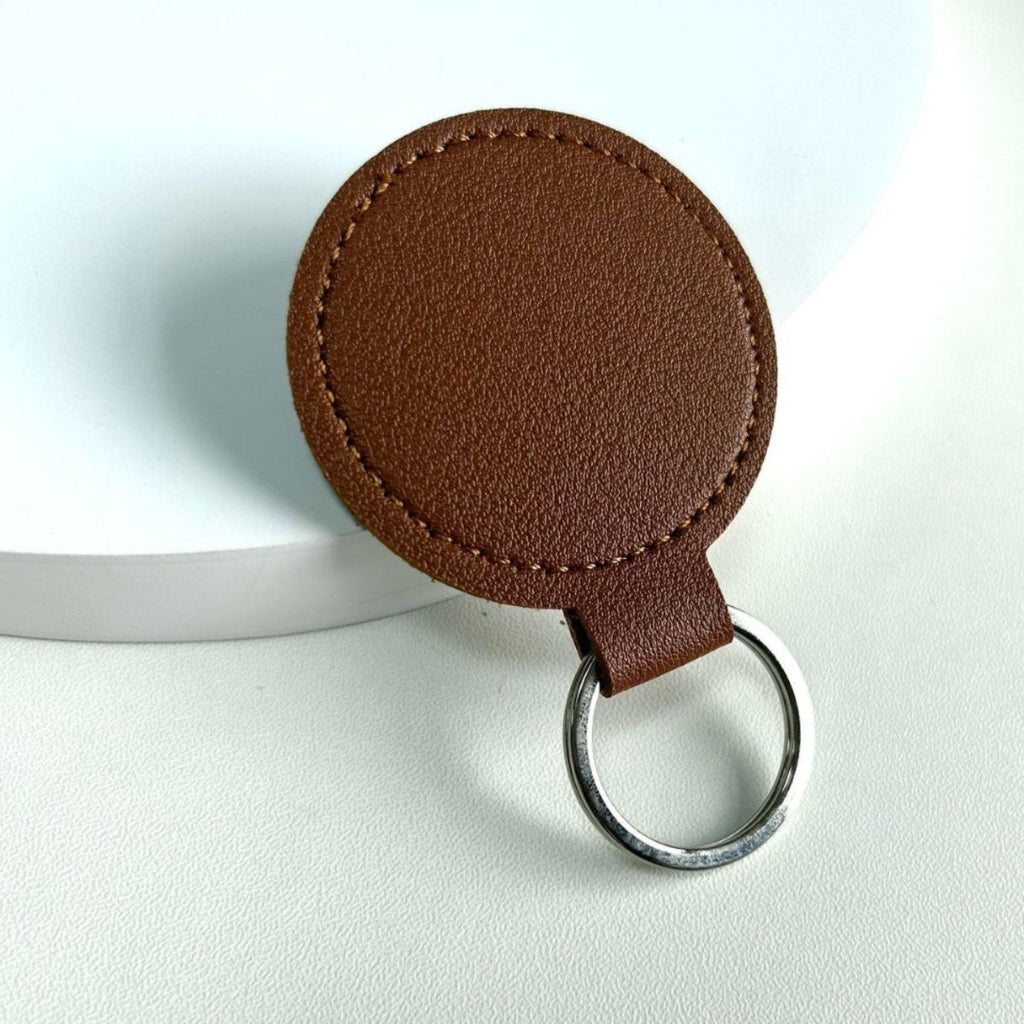 Round Leather Keyring | Kelmera