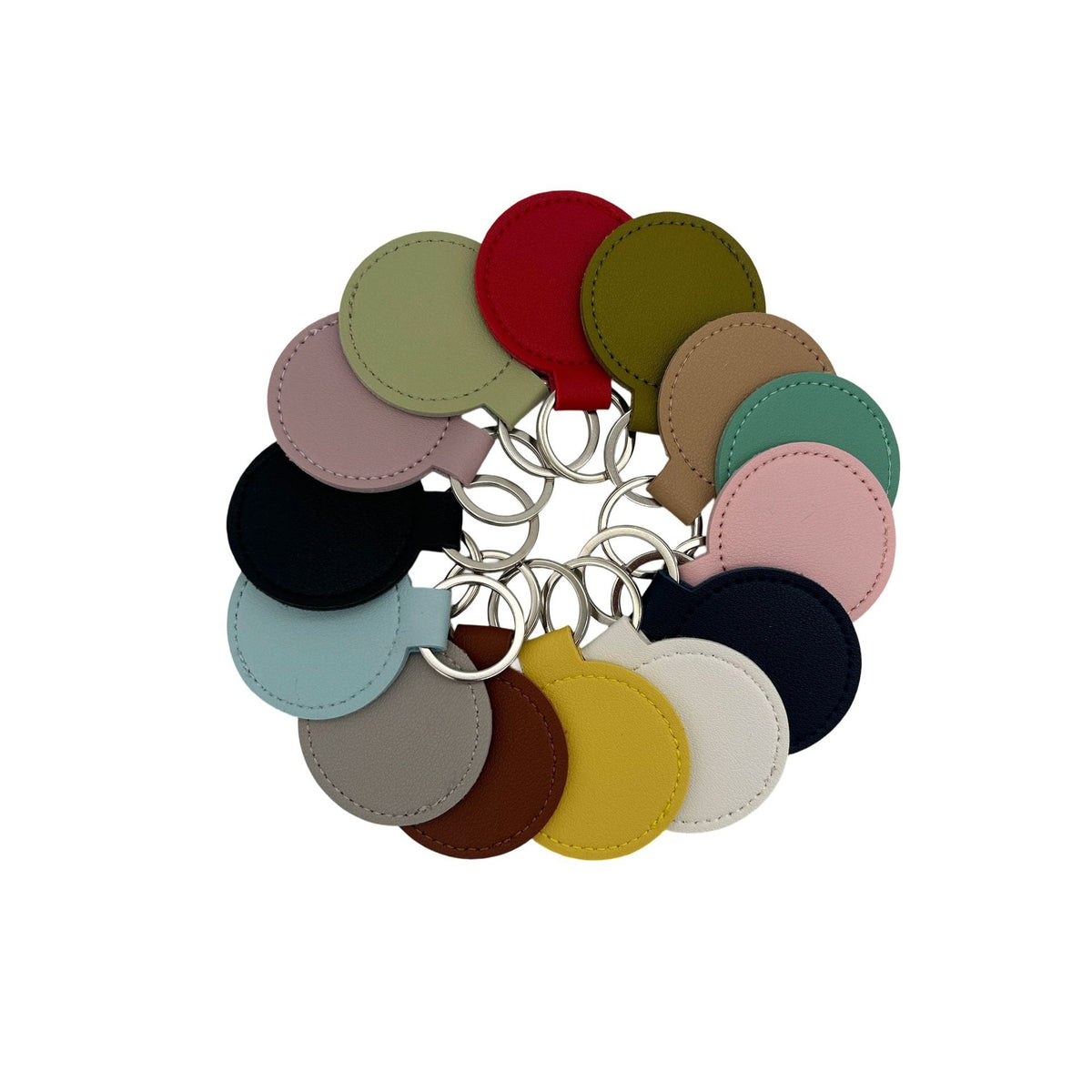 Round Leather Keyring | Kelmera