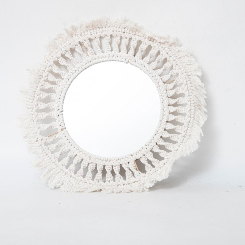 Round Macrame Wall Mirror | Kelmera