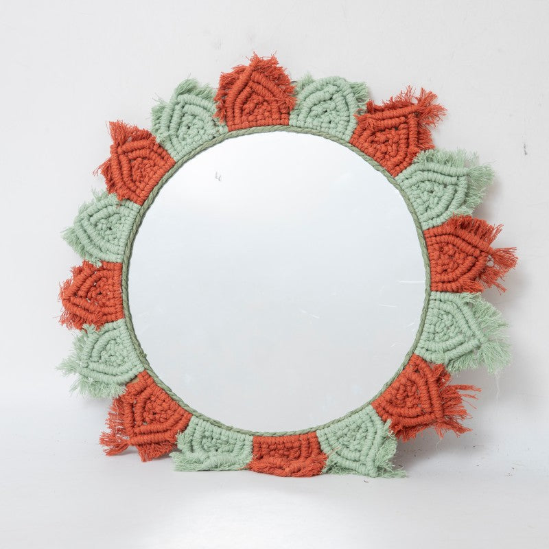 Round Macrame Wall Mirror | Kelmera