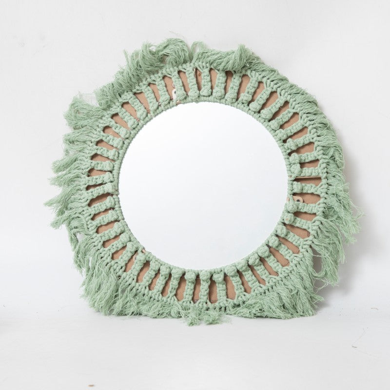 Round Macrame Wall Mirror | Kelmera