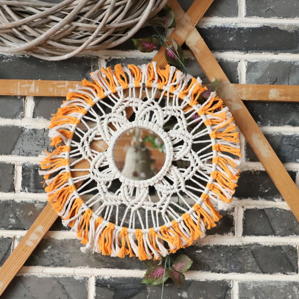 Round Macrame Wall Mirror | Kelmera