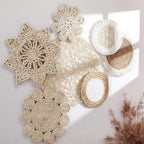 Round Tablecloth made of Natural Materials | Kelmera