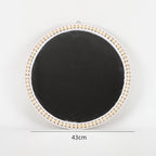 Round Wall Mirror with Rattan Design | Kelmera