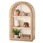 Round Wall Shelf made of Natural Rattan | Kelmera