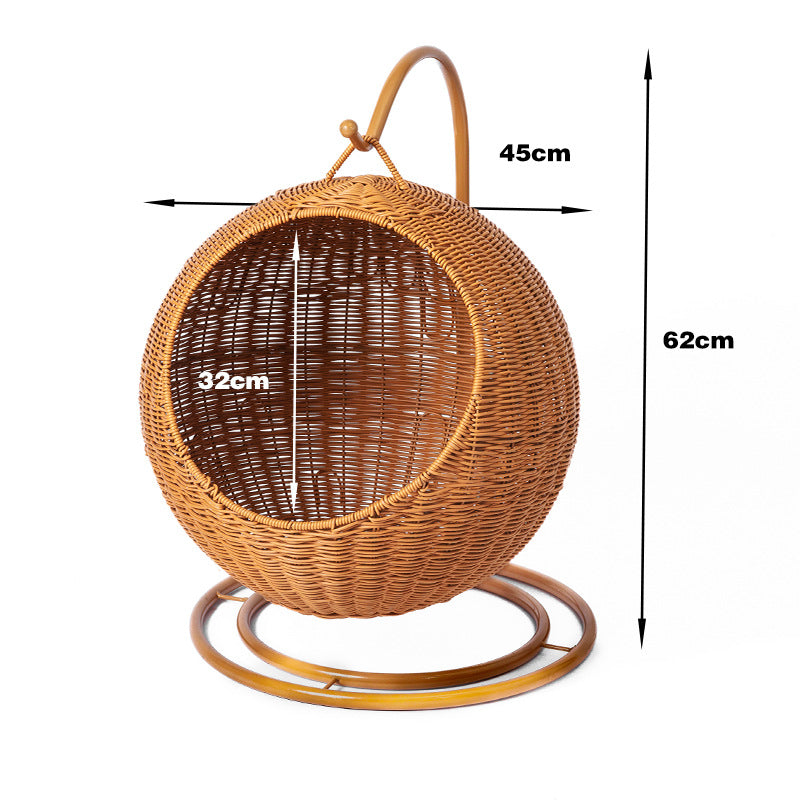 Round Woven Pet Bed | Kelmera