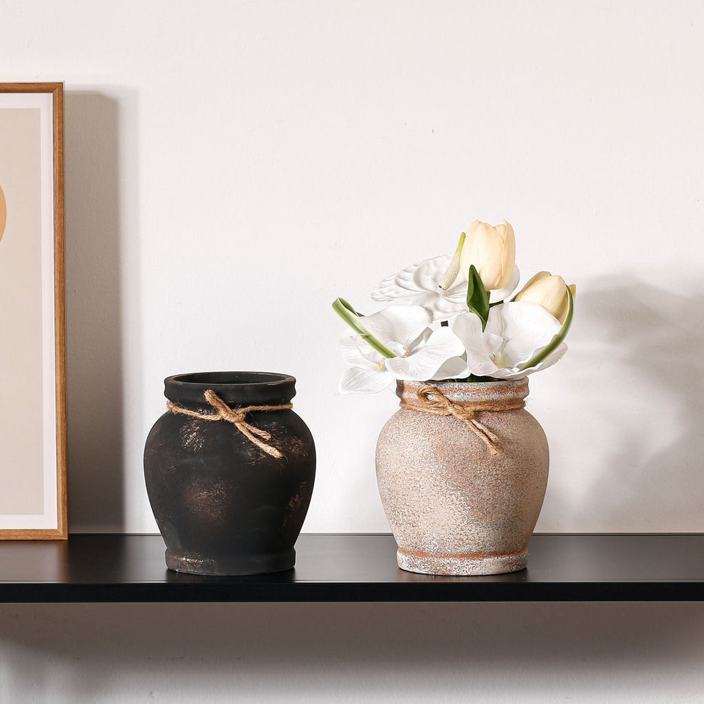 Rustic Ceramic Plant Decoration | Kelmera