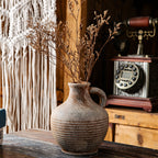 Rustic Ceramic Vase with Handles | Kelmera