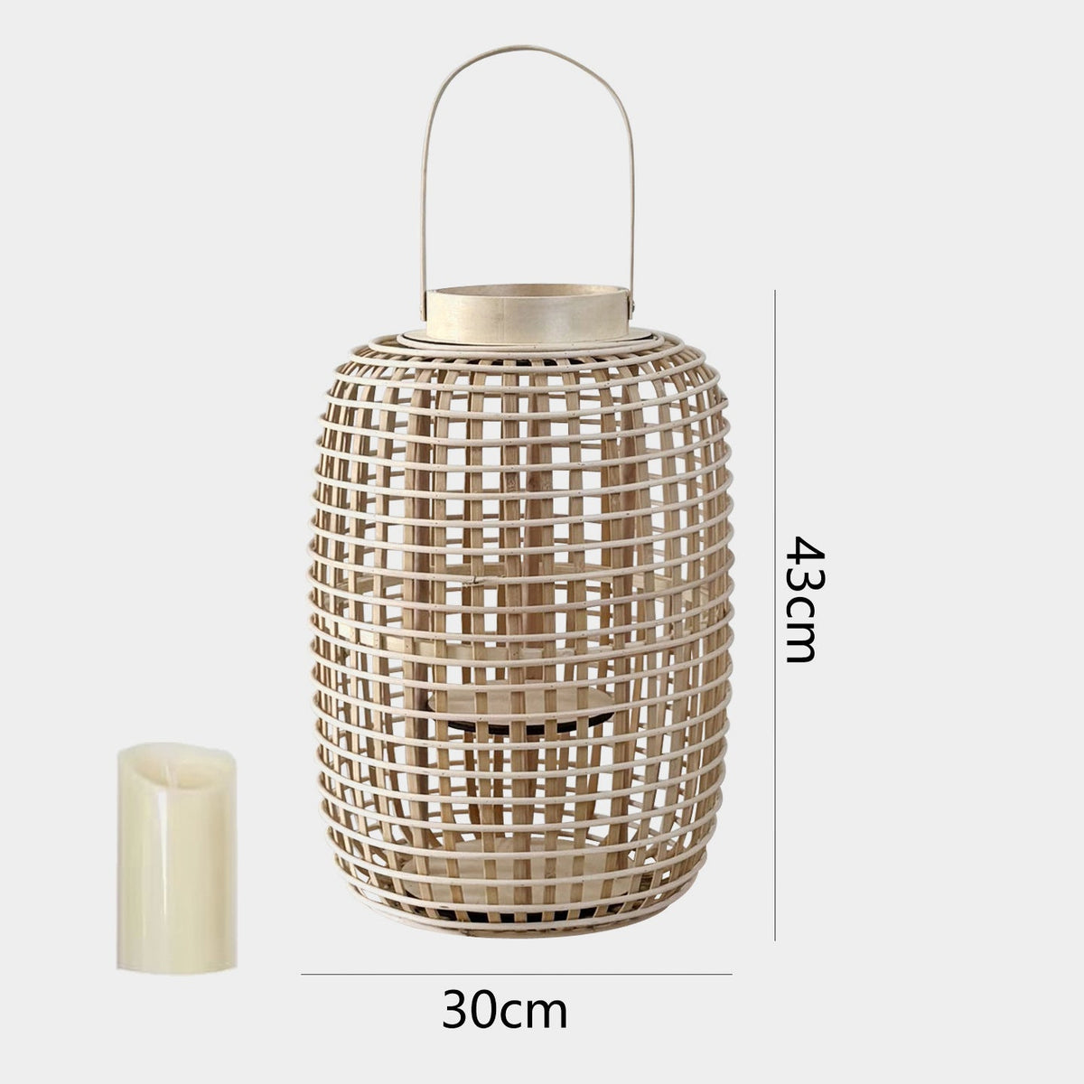Rustic Lantern made of Woven Material | Kelmera