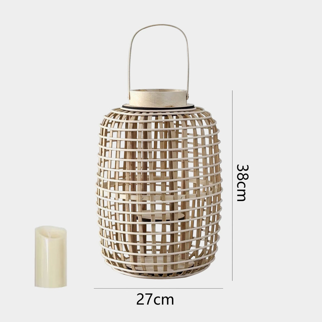 Rustic Lantern made of Woven Material | Kelmera