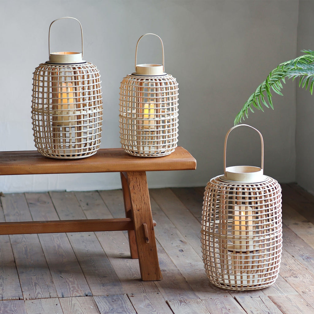 Rustic Lantern made of Woven Material | Kelmera
