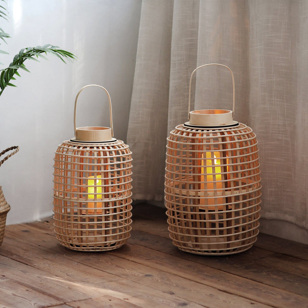 Rustic Lantern made of Woven Material | Kelmera