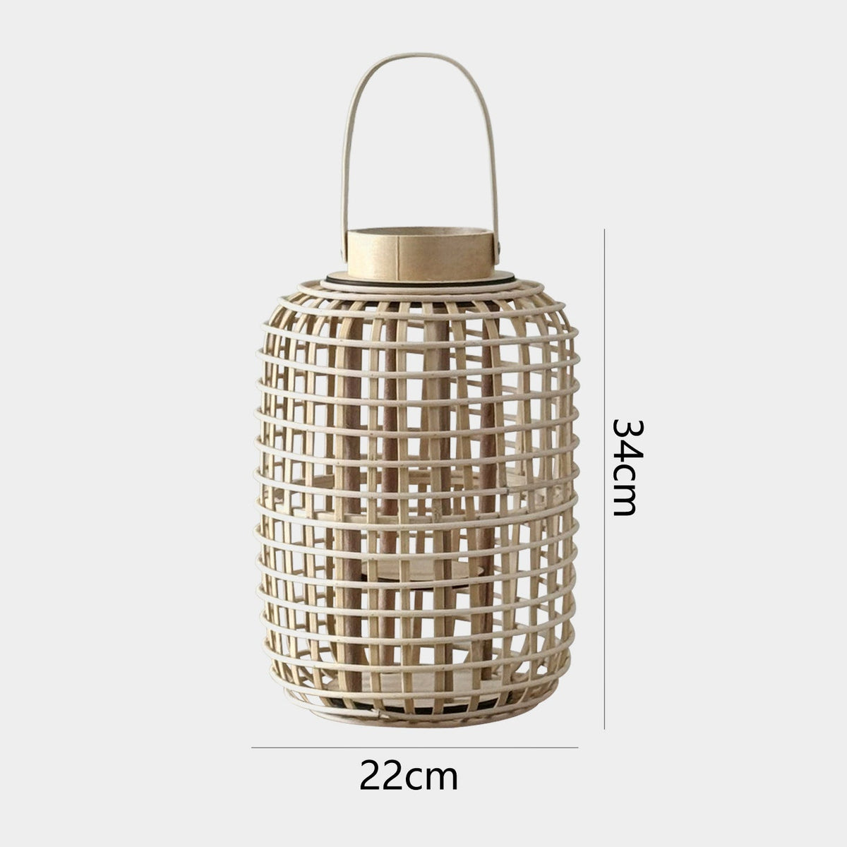 Rustic Lantern made of Woven Material | Kelmera