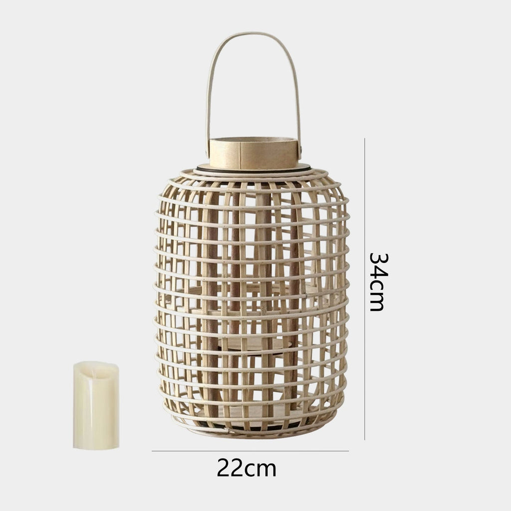Rustic Lantern made of Woven Material | Kelmera