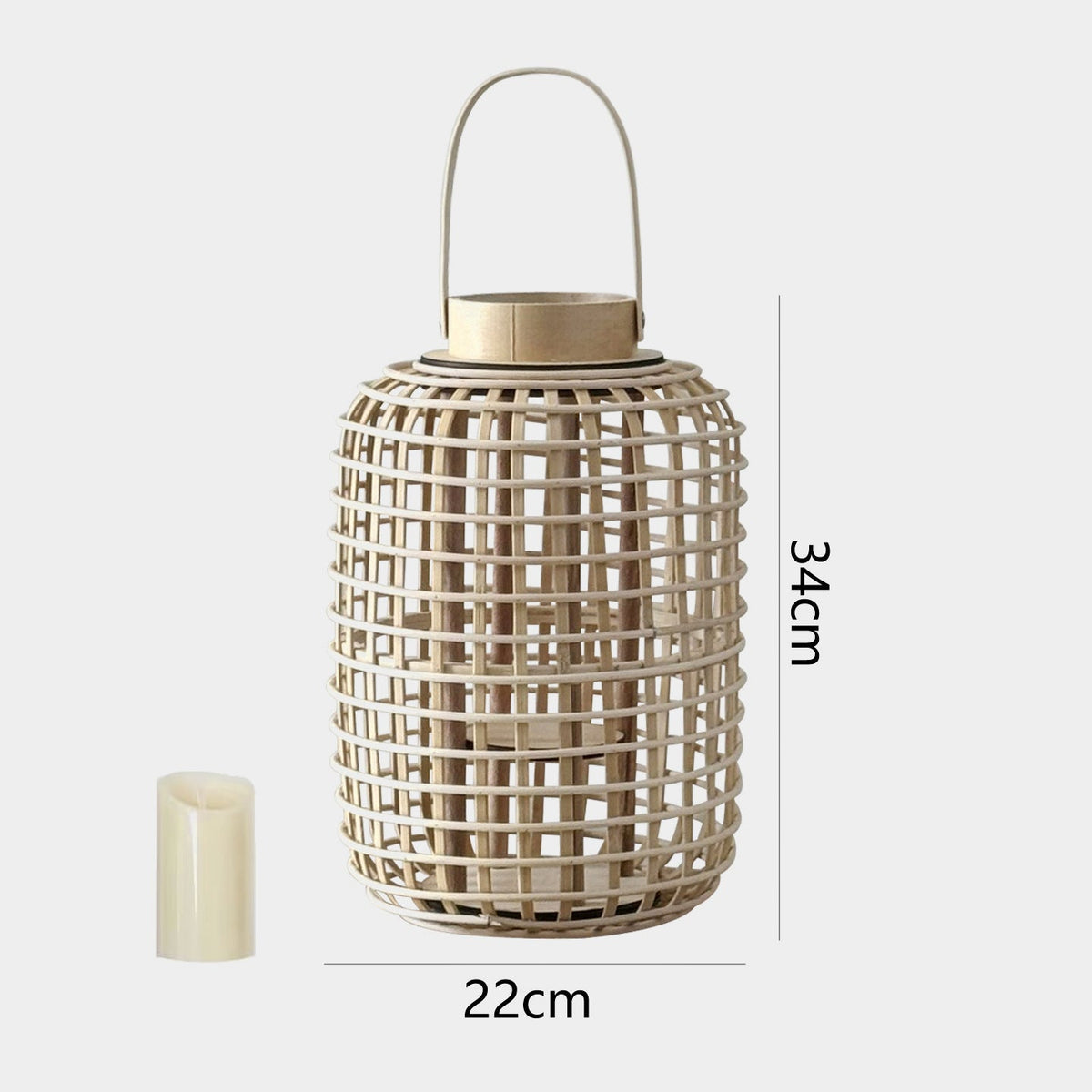 Rustic Lantern made of Woven Material | Kelmera