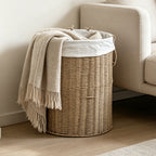Rustic Laundry Basket made of Woven Material | Kelmera