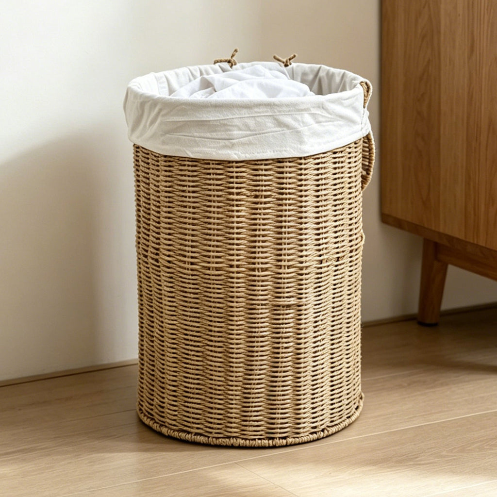 Rustic Laundry Basket made of Woven Material | Kelmera