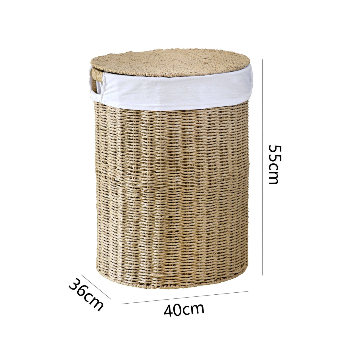 Rustic Laundry Basket made of Woven Material | Kelmera