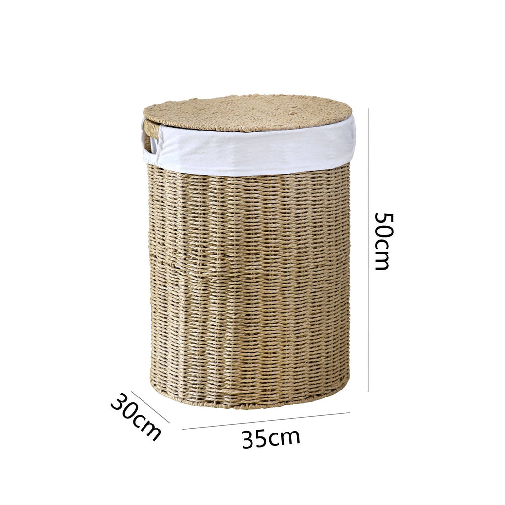Rustic Laundry Basket made of Woven Material | Kelmera