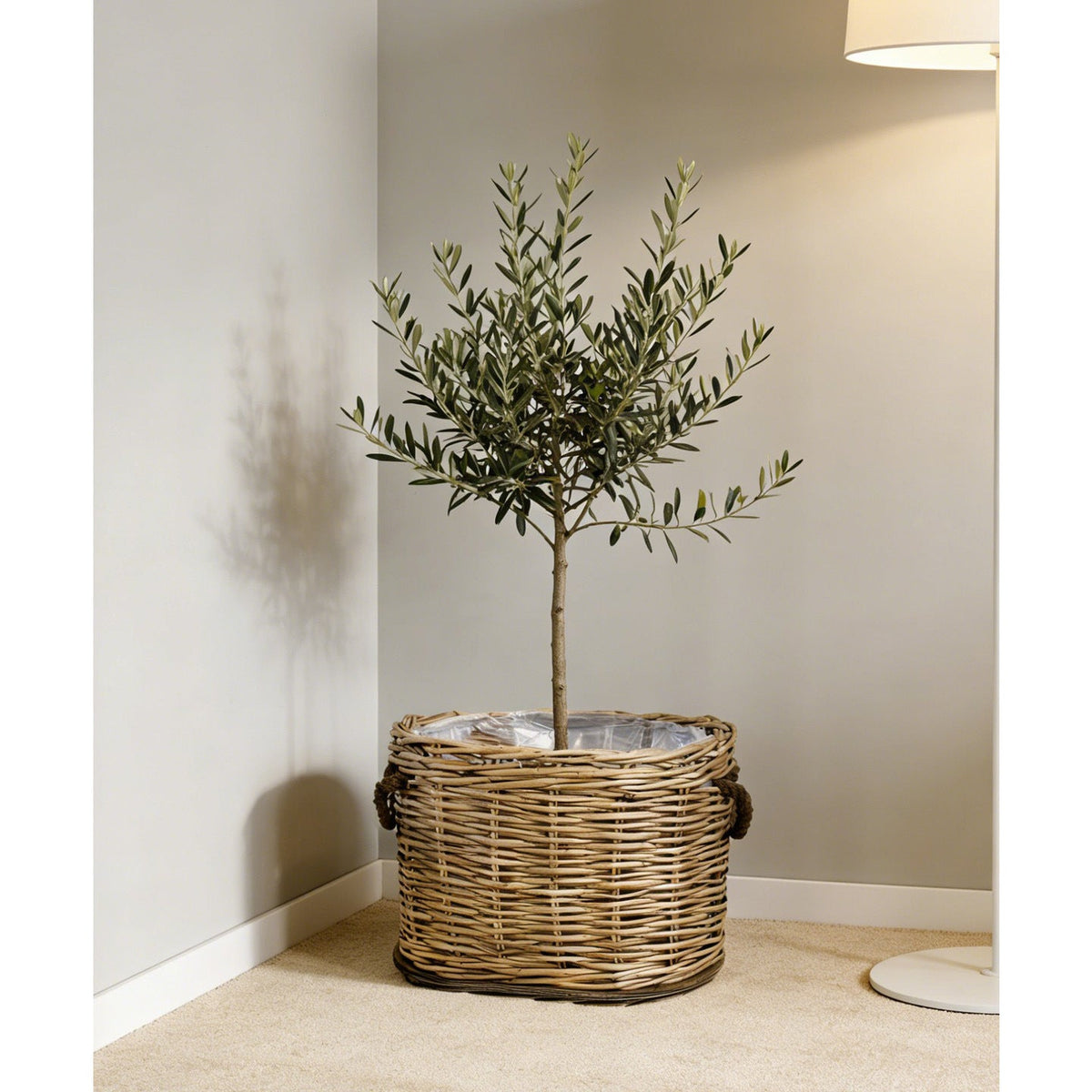 Rustic Laundry Basket with Decorative Handles | Kelmera