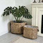 Rustic Laundry Basket with Decorative Handles | Kelmera