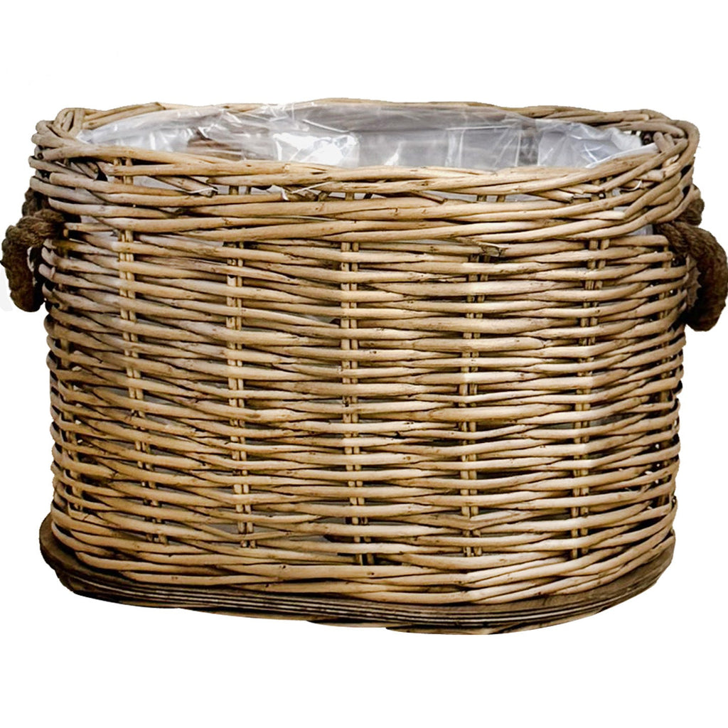 Rustic Laundry Basket with Decorative Handles | Kelmera