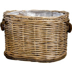 Rustic Laundry Basket with Decorative Handles | Kelmera