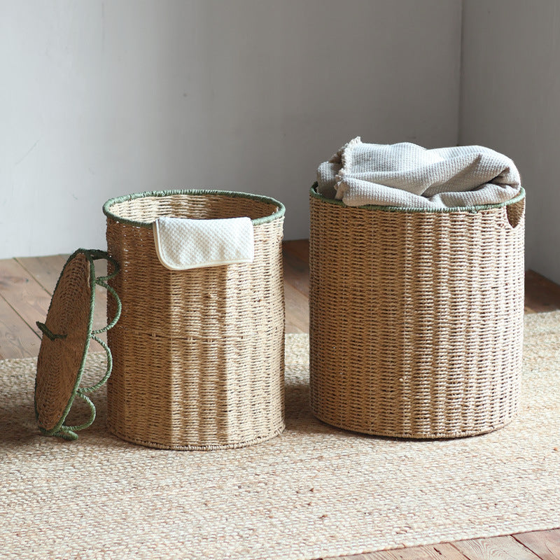 Rustic Laundry Basket with Lid | Kelmera