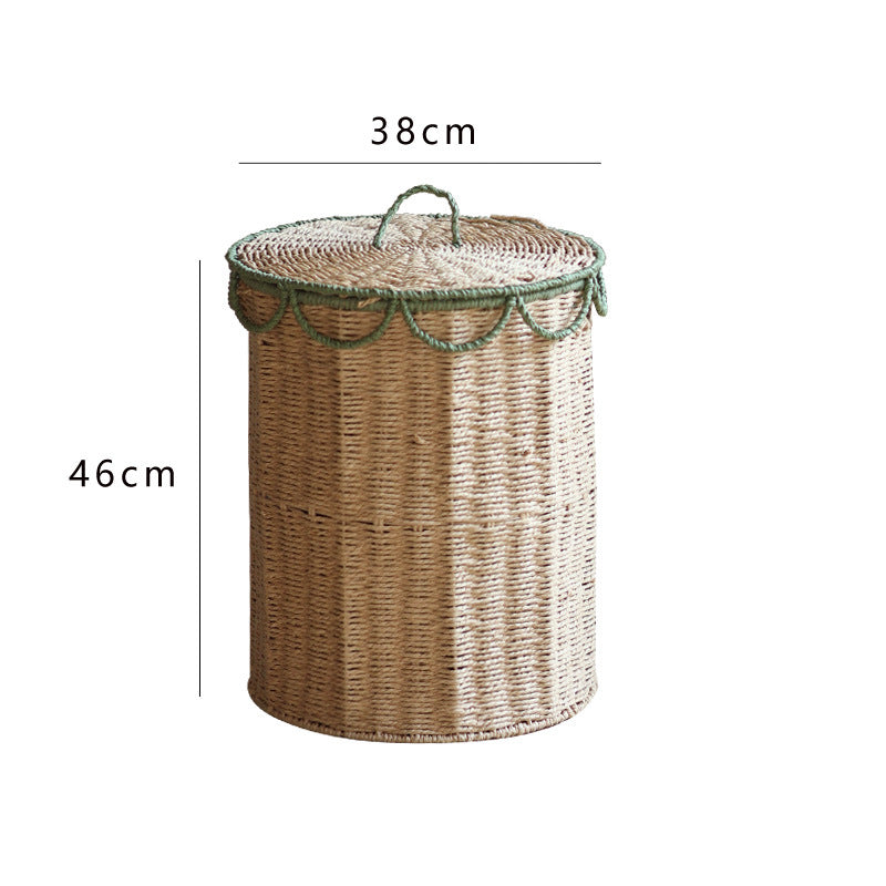 Rustic Laundry Basket with Lid | Kelmera