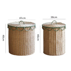 Rustic Laundry Basket with Lid | Kelmera