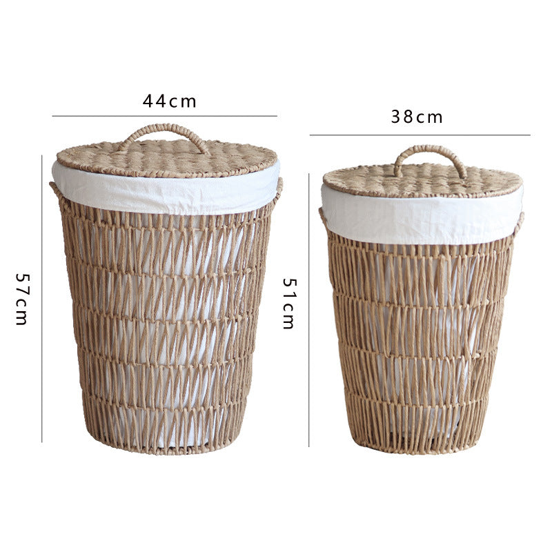 Rustic Laundry Basket with Lid Lidded Handcrafted | Kelmera