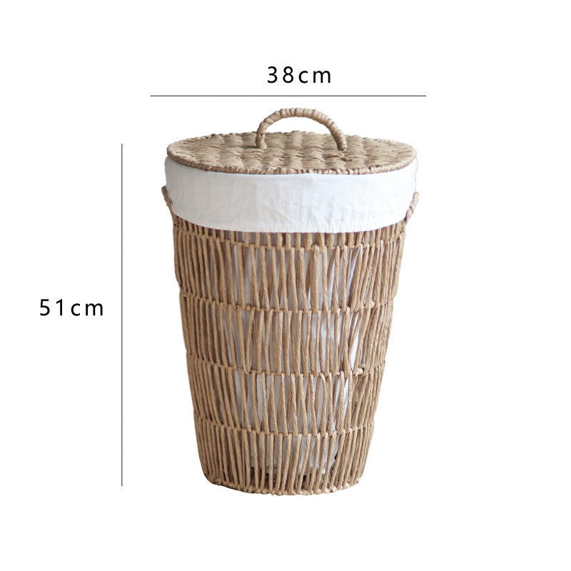 Rustic Laundry Basket with Lid Lidded Handcrafted | Kelmera