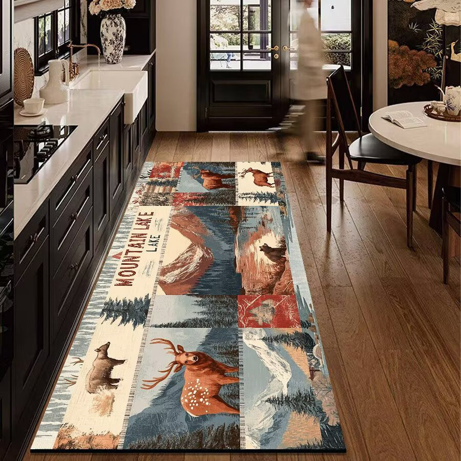 Rustic Outdoor Adventure Area Mat | Kelmera