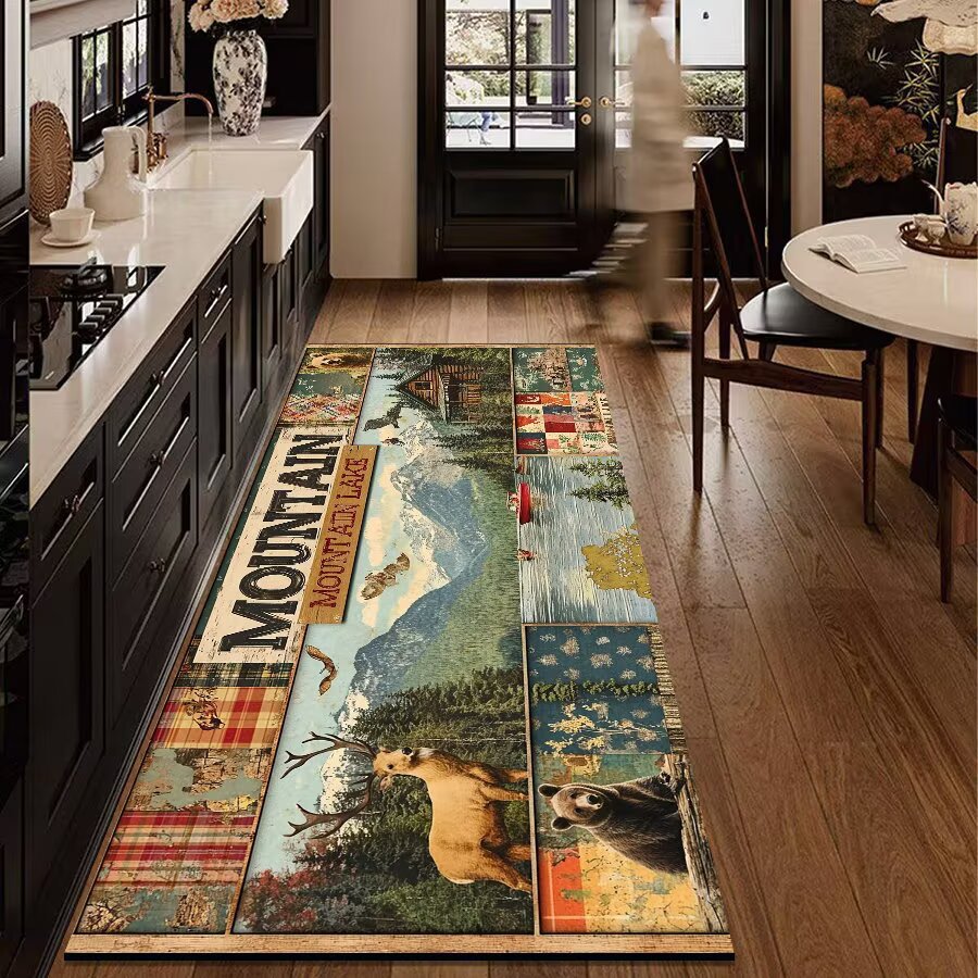 Rustic Outdoor Adventure Area Mat | Kelmera