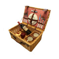 Rustic Picnic Basket with Dish Set | Kelmera