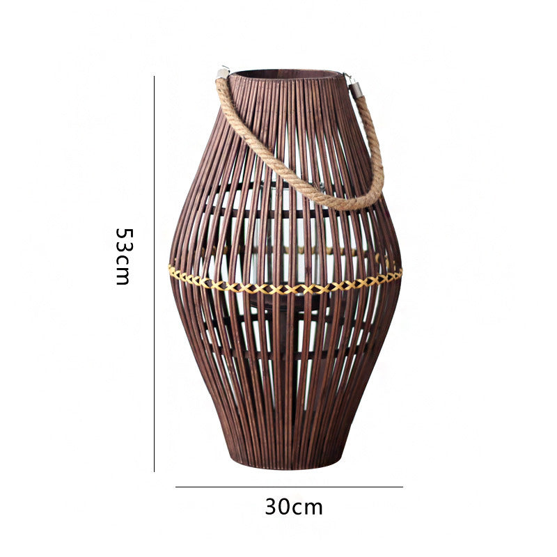 Rustic Rattan Lantern | Kelmera