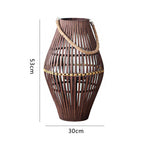 Rustic Rattan Lantern | Kelmera
