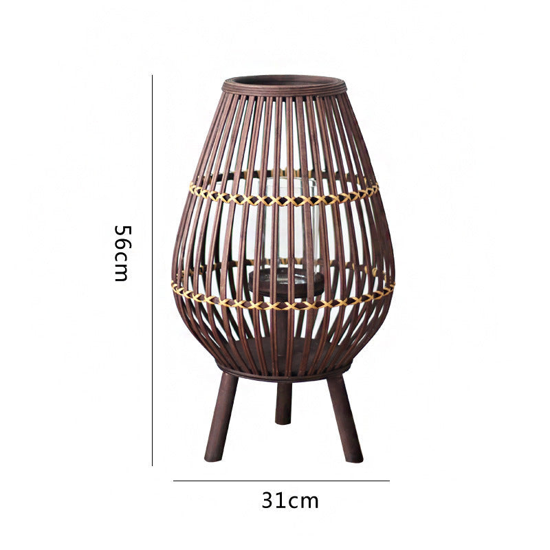 Rustic Rattan Lantern | Kelmera