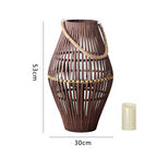 Rustic Rattan Lantern | Kelmera