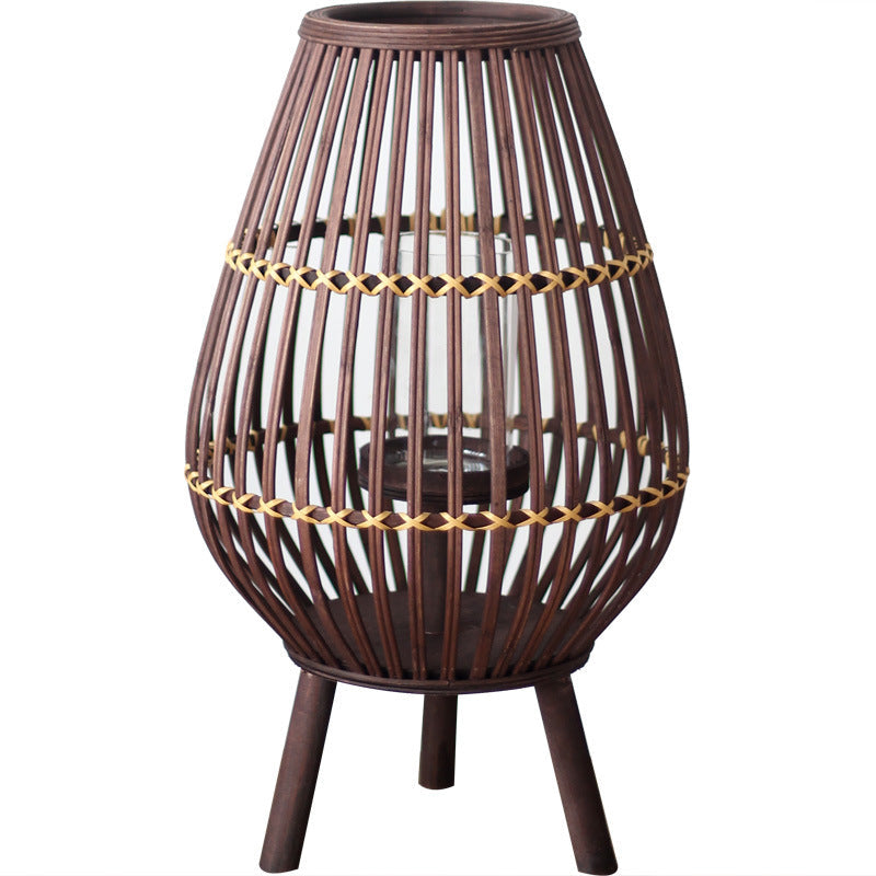 Rustic Rattan Lantern | Kelmera