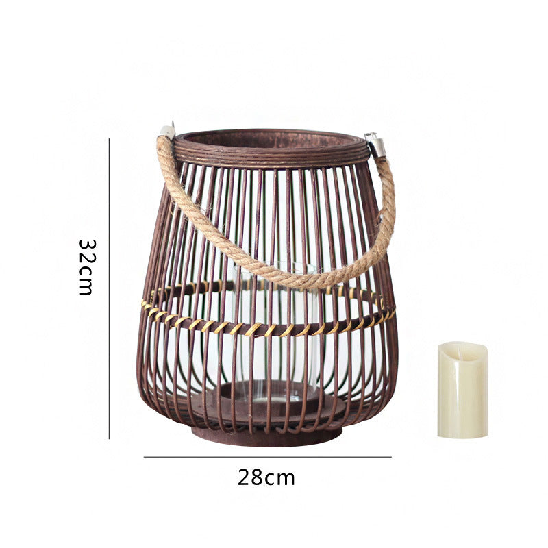 Rustic Rattan Lantern | Kelmera