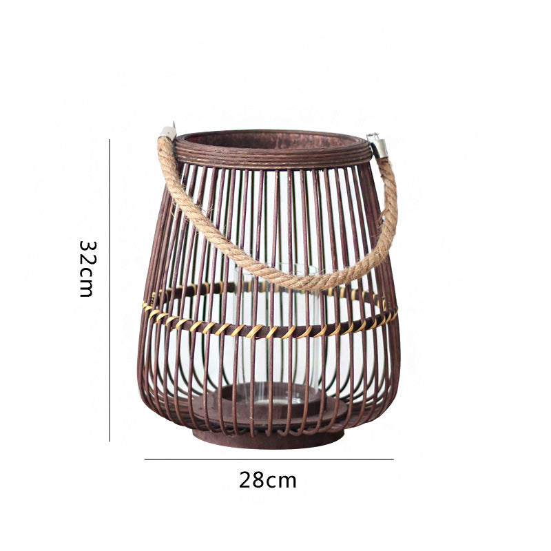 Rustic Rattan Lantern | Kelmera