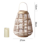 Rustic Rattan Lantern Large | Kelmera
