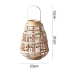 Rustic Rattan Lantern Large | Kelmera