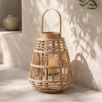 Rustic Rattan Lantern Large | Kelmera