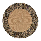 Rustic Round Rug with Fringes | Kelmera
